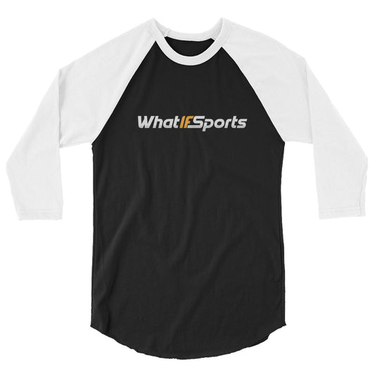 WhatIfSports 3/4 Sleeve Unisex Baseball Shirt